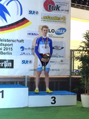 Bastian Flicke - DM 2015 - 3. Platz 1er Verfolgung